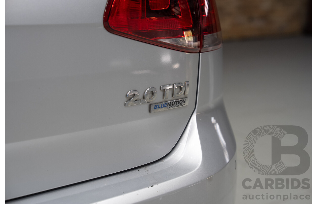 08/2013 Volkswagen Golf 110TDI HIGHLINE AU 5d Hatchback Reflex Silver 2.0L