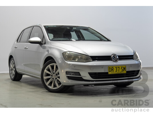 08/2013 Volkswagen Golf 110TDI HIGHLINE AU 5d Hatchback Reflex Silver 2.0L