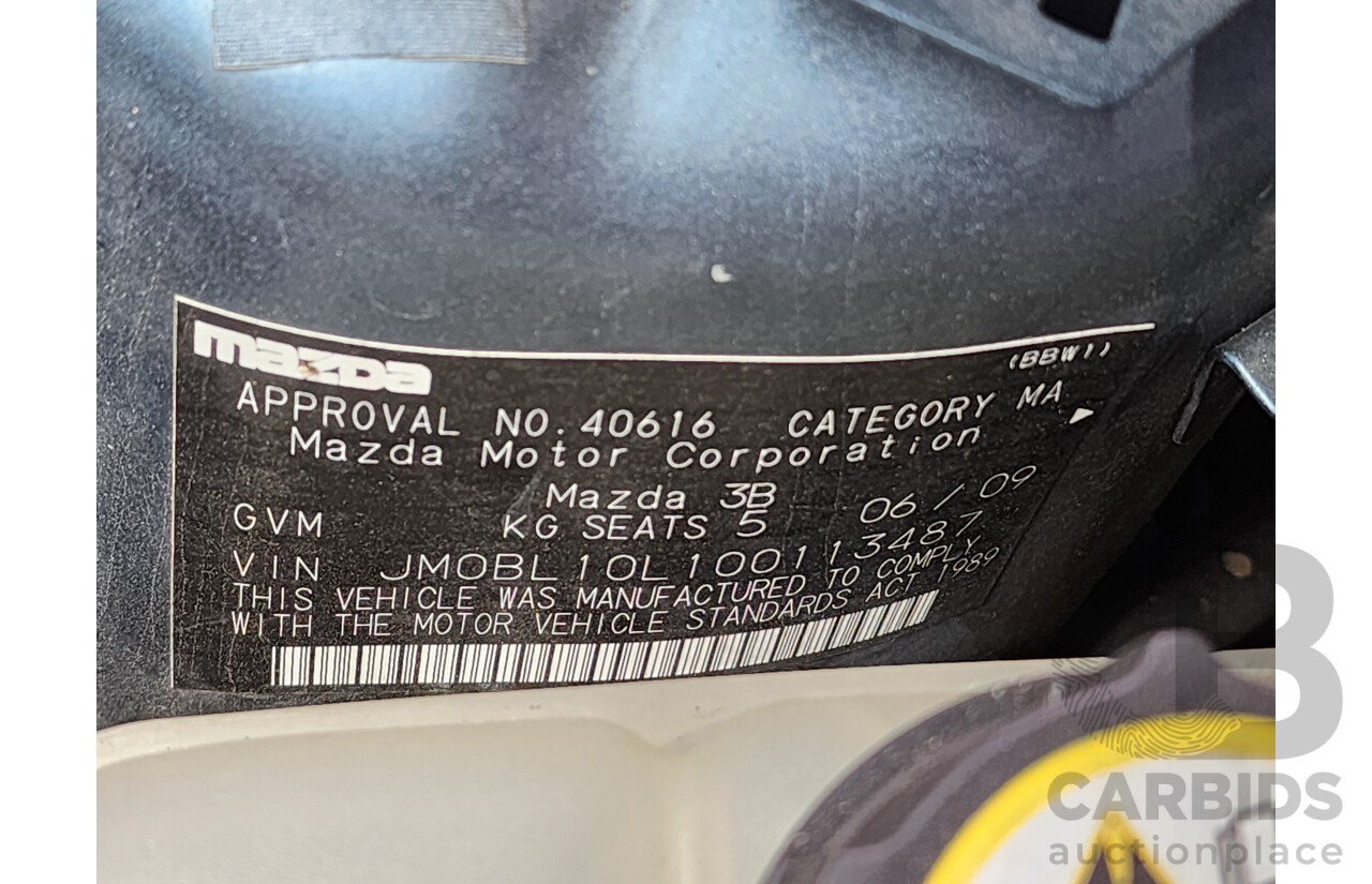 06/2009 Mazda Mazda3 SP25 BL 5d Hatchback Blue 2.5L