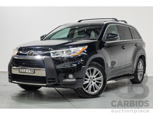 4/2015 Toyota Kluger Grande (AWD) GSU55R 4d Wagon Attitude Black Metallic V6 3.5L - 7 Seater
