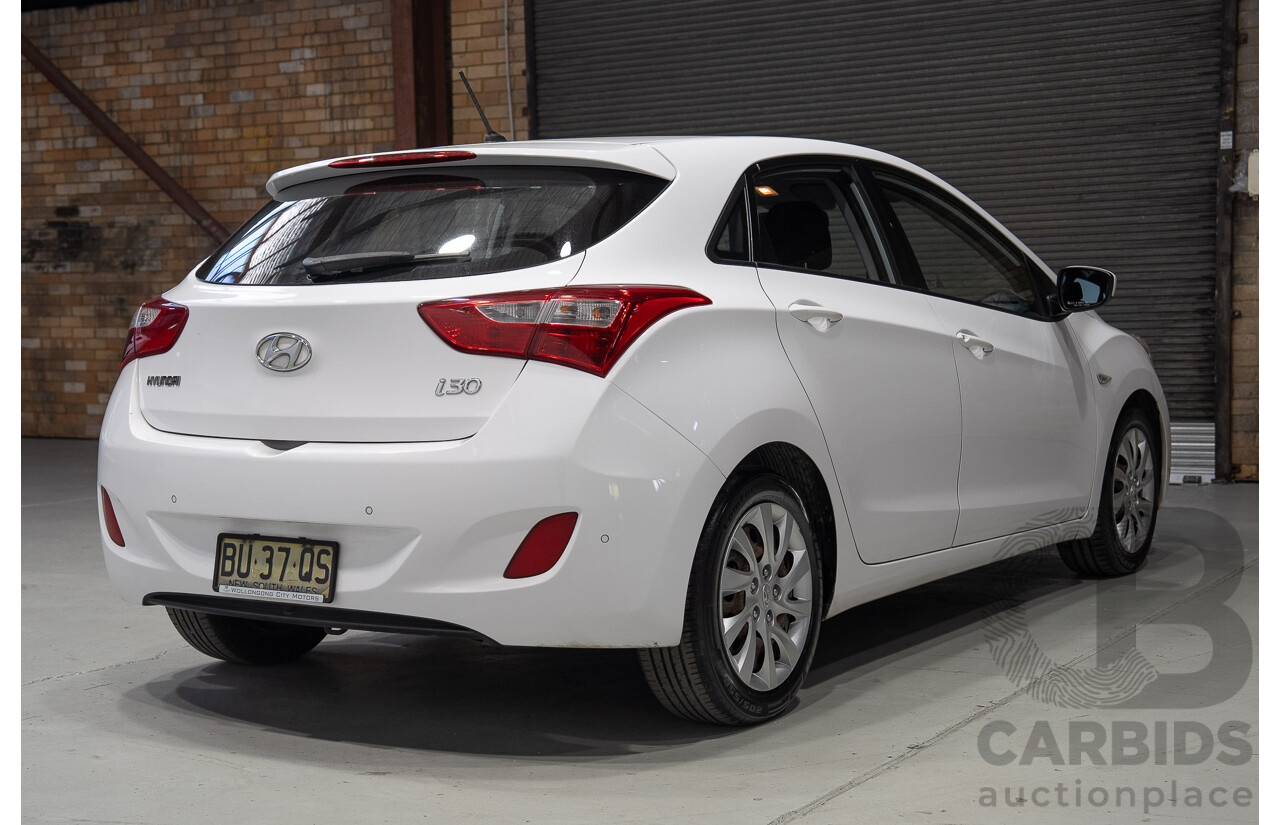 03/2013 Hyundai I30 Active GD 5d Hatchback White 1.8L