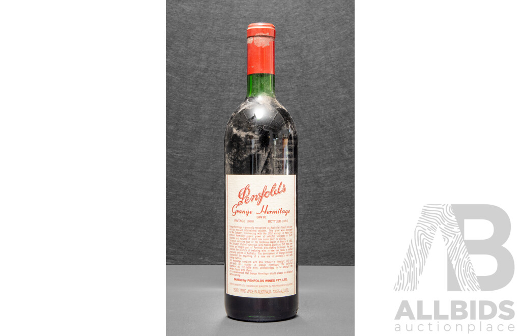 Penfolds Grange Hermitage Bin 95 Vintage 1988