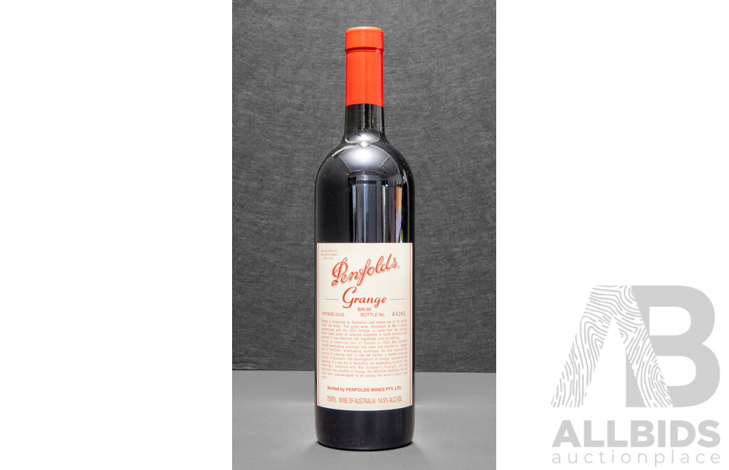 Penfolds Grange Hermitage Bin 95 Vintage 2002