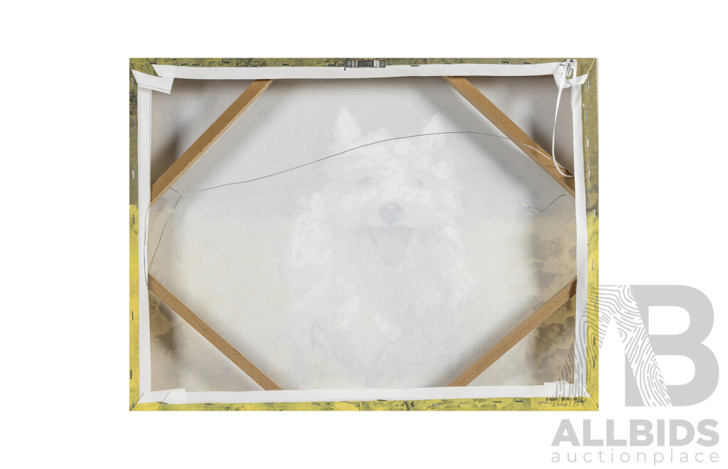 Eyre Tarney (20th Century, American), Play with Me Now, Original Digital Giclee Embellished Print on Wrapped Canvas, 30H x 50W cm