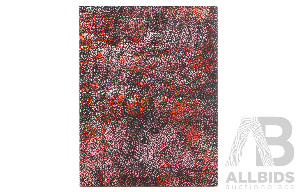 Sharon Numina (20th Century, Indigenous-Australian, 1981-), Mountain Thorny Devil Lizard (2010), Original Acrylic on Canvas, 43H x 33W cm