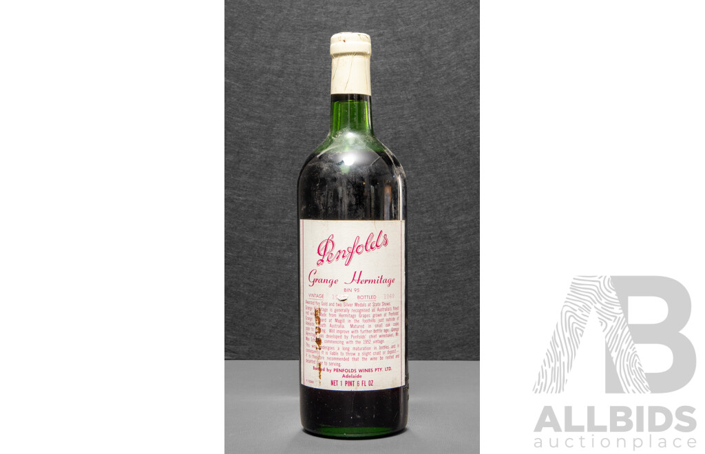 Penfolds Grange Hermitage Bin 95 Vintage 1968