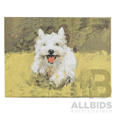 Eyre Tarney (20th Century, American), Play with Me Now, Original Digital Giclee Embellished Print on Wrapped Canvas, 30H x 50W cm