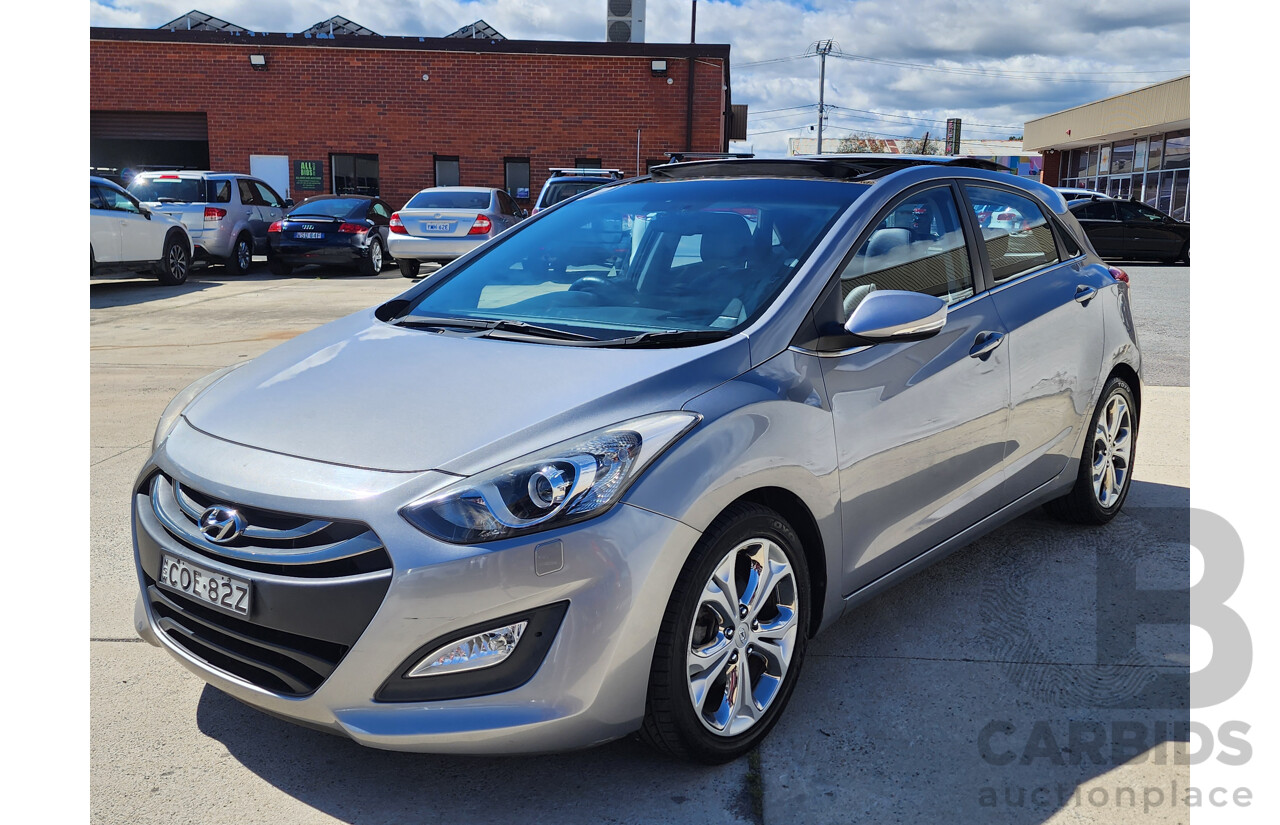 06/2013 Hyundai i30 Premium GD 5d Hatchback Silver 1.8L