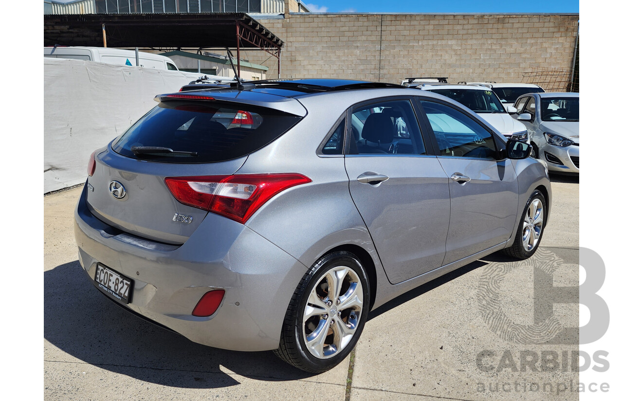 06/2013 Hyundai i30 Premium GD 5d Hatchback Silver 1.8L