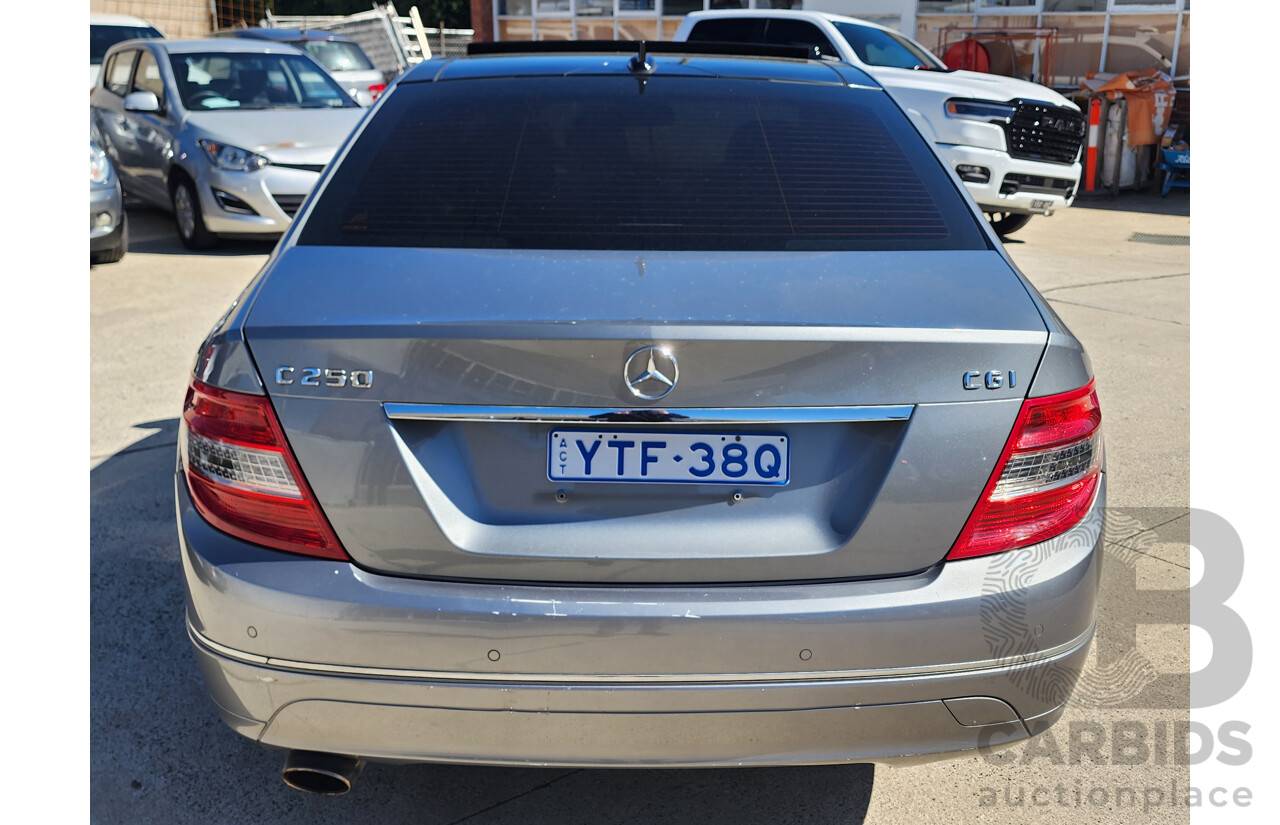 12/2010 Mercedes-Benz C250 CGI Avantgarde W204 MY10 4d Sedan Silver 1.8L