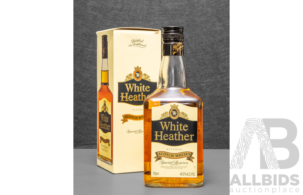Boxed Vintage White Heather Special Reserve Blended Scotch Whisky