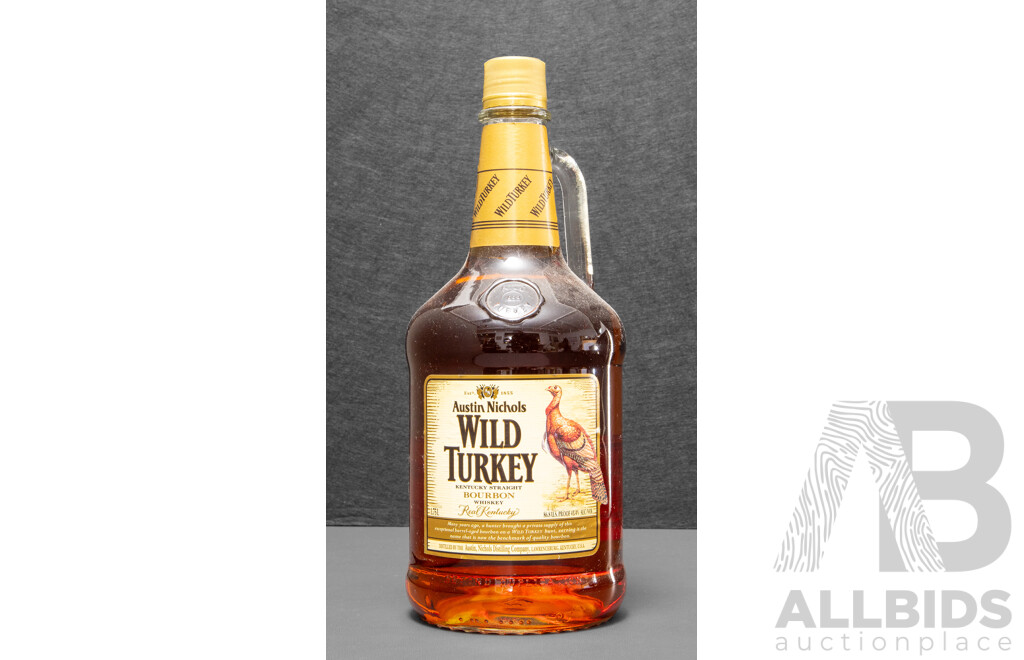 Vintage Bottling Wild Turkey Kentucky Straight Bourbon Whiskey 1750ml Single Handled Flagon