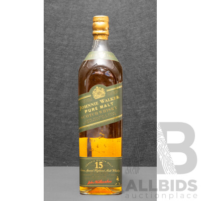 Vintage Johnnie Walker 15yr Old Pure Malt Scotch Whisky
