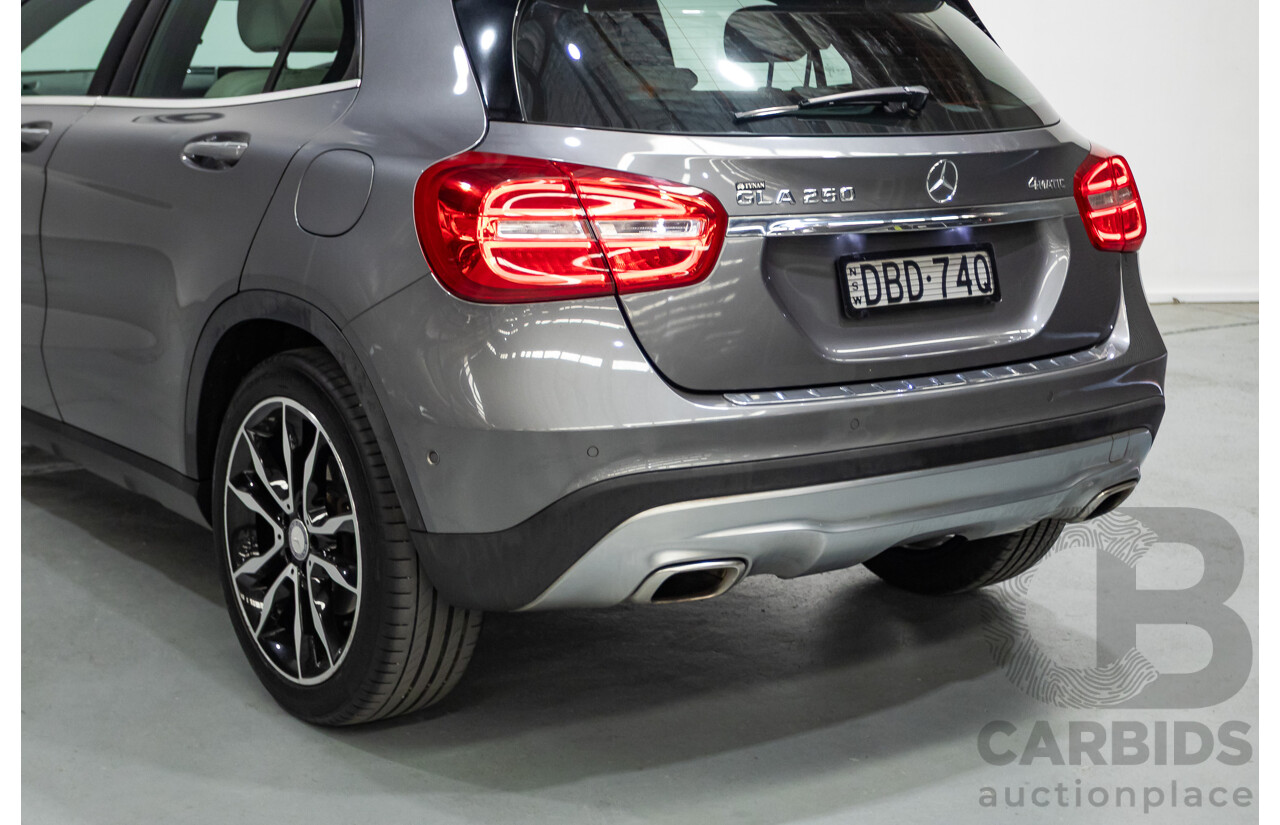 10/2015 Mercedes-Benz GLA 250 4Matic (AWD) X156 MY16 4d Wagon Mountain Grey Metallic Turbo 2.0L