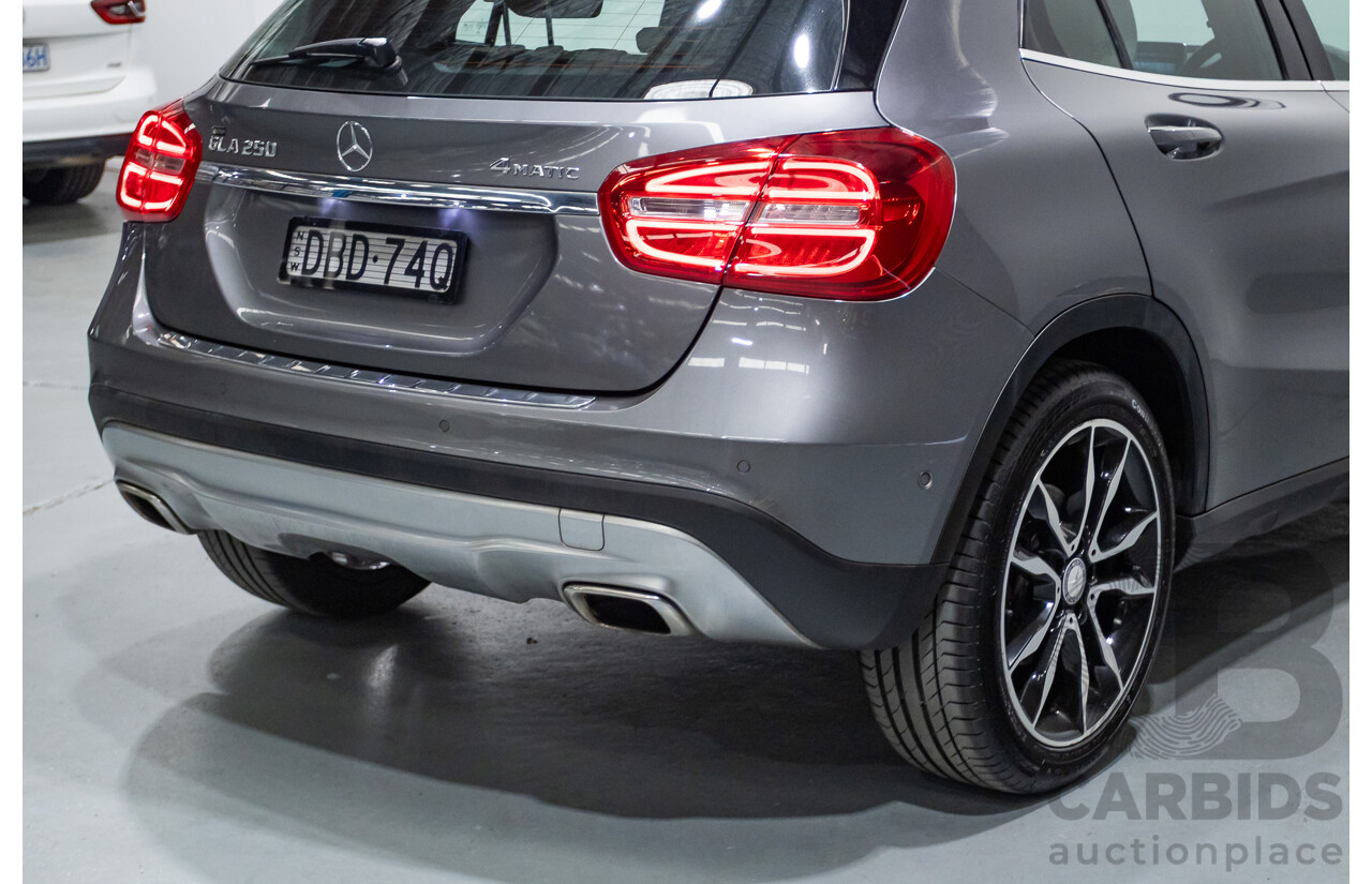 10/2015 Mercedes-Benz GLA 250 4Matic (AWD) X156 MY16 4d Wagon Mountain Grey Metallic Turbo 2.0L
