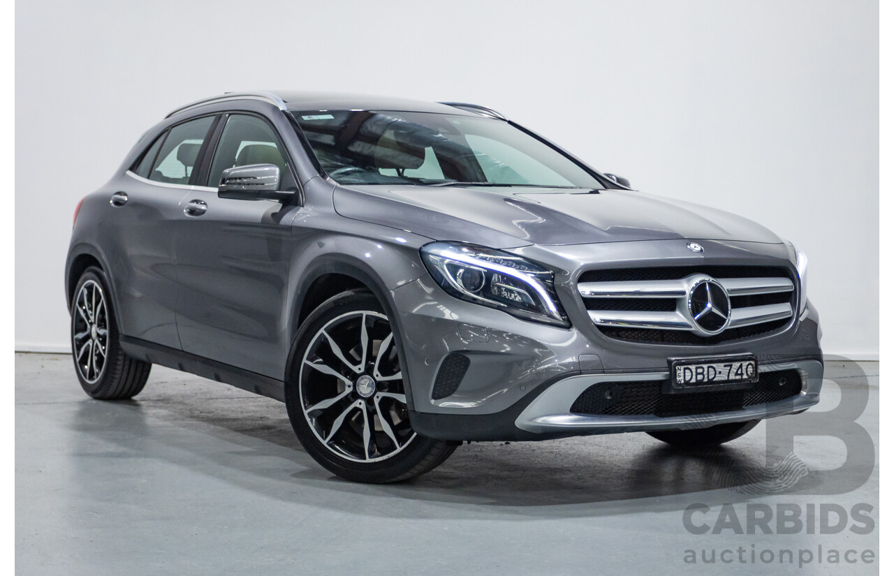 10/2015 Mercedes-Benz GLA 250 4Matic (AWD) X156 MY16 4d Wagon Mountain Grey Metallic Turbo 2.0L