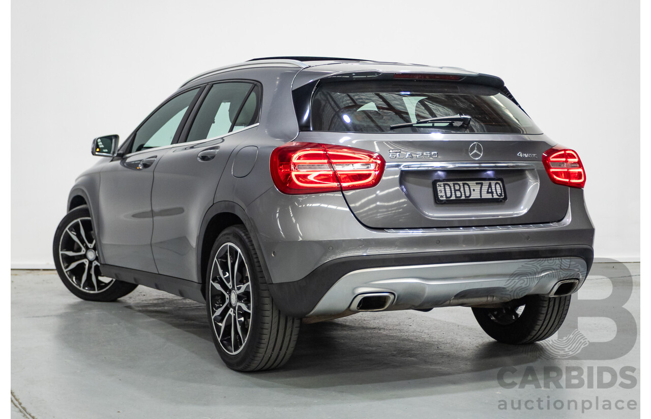 10/2015 Mercedes-Benz GLA 250 4Matic (AWD) X156 MY16 4d Wagon Mountain Grey Metallic Turbo 2.0L