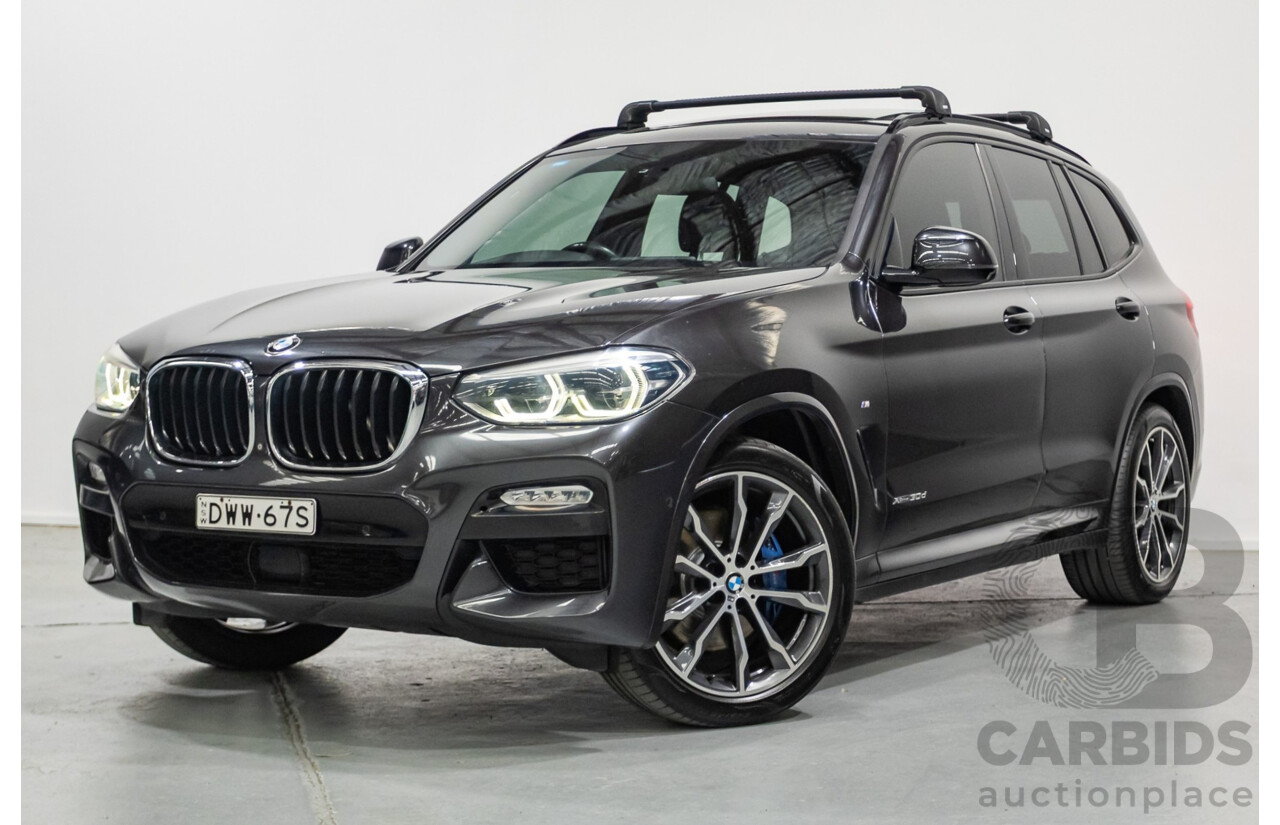 1/2018 BMW X3 XDrive 30d M Sport (AWD) G01 MY18 4d Wagon Dark Graphite Metallic Turbo Diesel 3.0L
