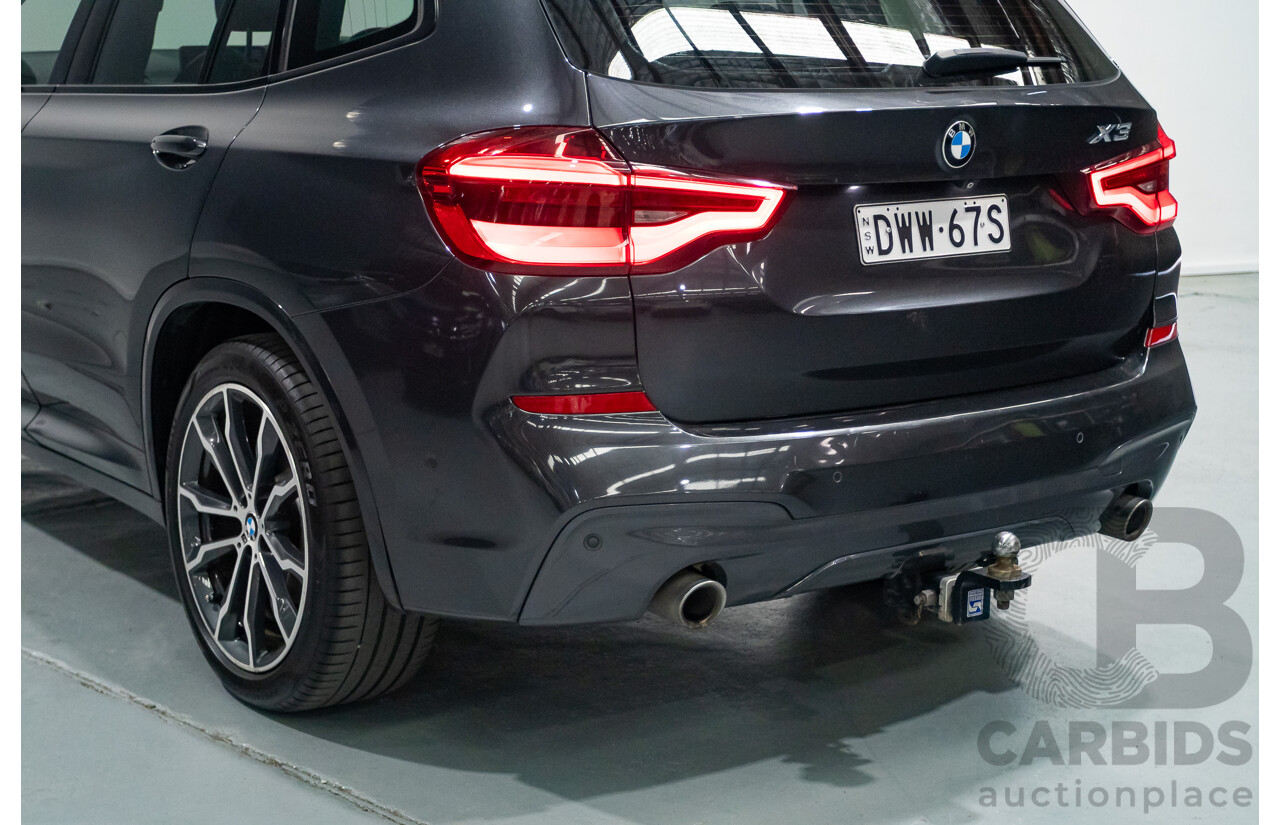 1/2018 BMW X3 XDrive 30d M Sport (AWD) G01 MY18 4d Wagon Dark Graphite Metallic Turbo Diesel 3.0L