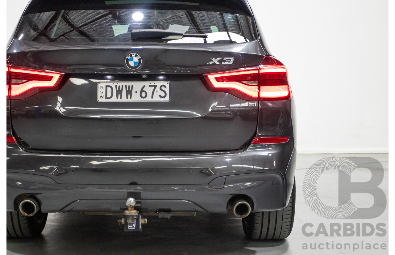 1/2018 BMW X3 XDrive 30d M Sport (AWD) G01 MY18 4d Wagon Dark Graphite Metallic Turbo Diesel 3.0L