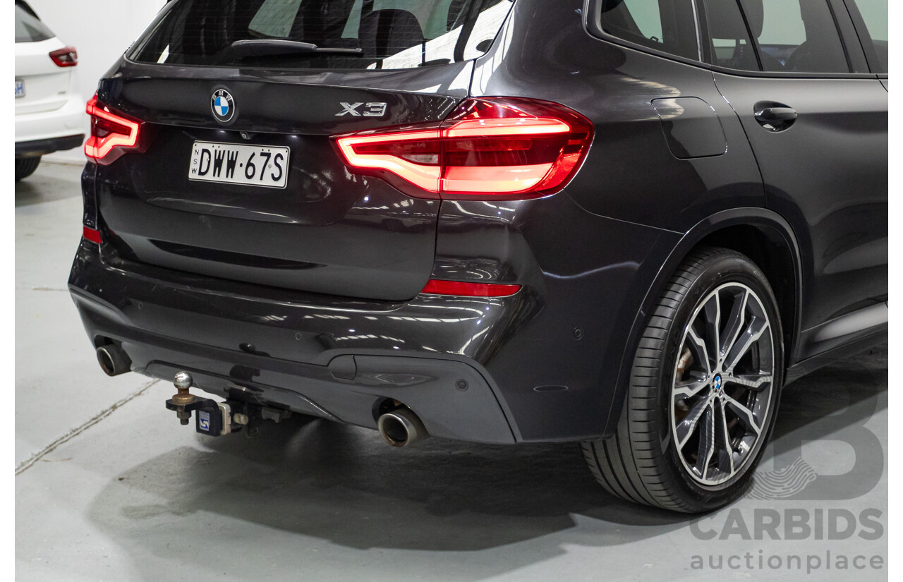1/2018 BMW X3 XDrive 30d M Sport (AWD) G01 MY18 4d Wagon Dark Graphite Metallic Turbo Diesel 3.0L