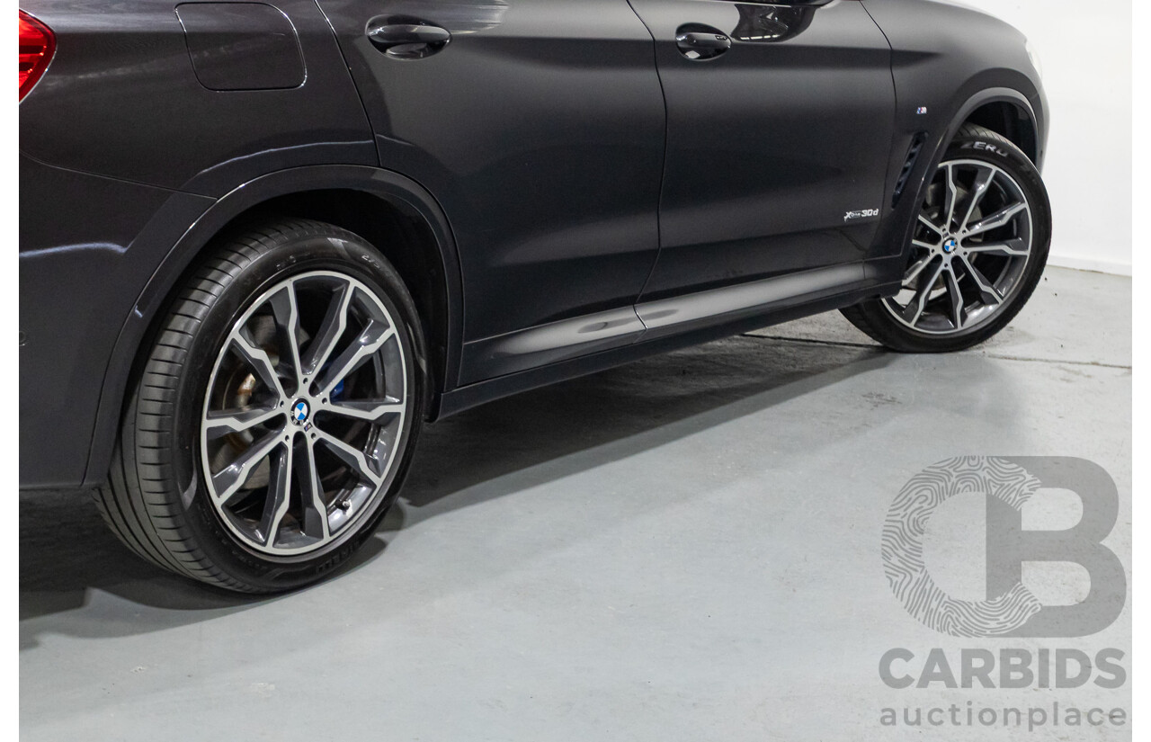 1/2018 BMW X3 XDrive 30d M Sport (AWD) G01 MY18 4d Wagon Dark Graphite Metallic Turbo Diesel 3.0L