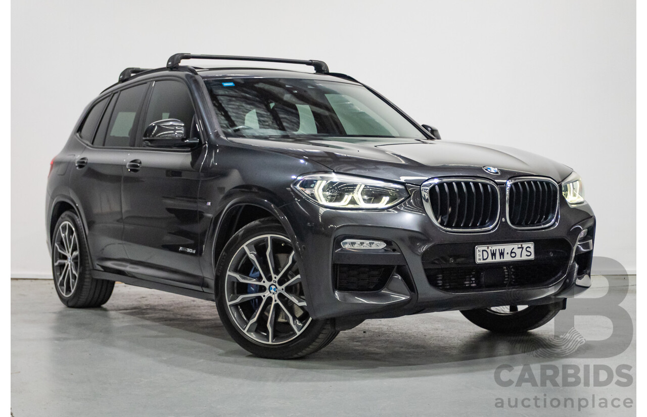 1/2018 BMW X3 XDrive 30d M Sport (AWD) G01 MY18 4d Wagon Dark Graphite Metallic Turbo Diesel 3.0L