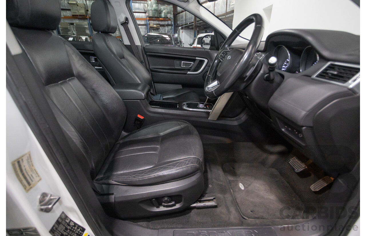 8/2015 Land Rover Discovery Sport SD4 SE (AWD) LC MY16 4d Wagon Fuji White Turbo 2.2L - 7 Seater