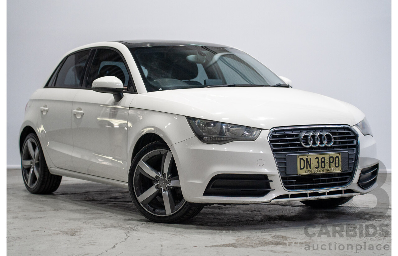01/2013 Audi A1 1.6 TDI Attraction 8X 3d Hatchback White Turbo Diesel 1.6L