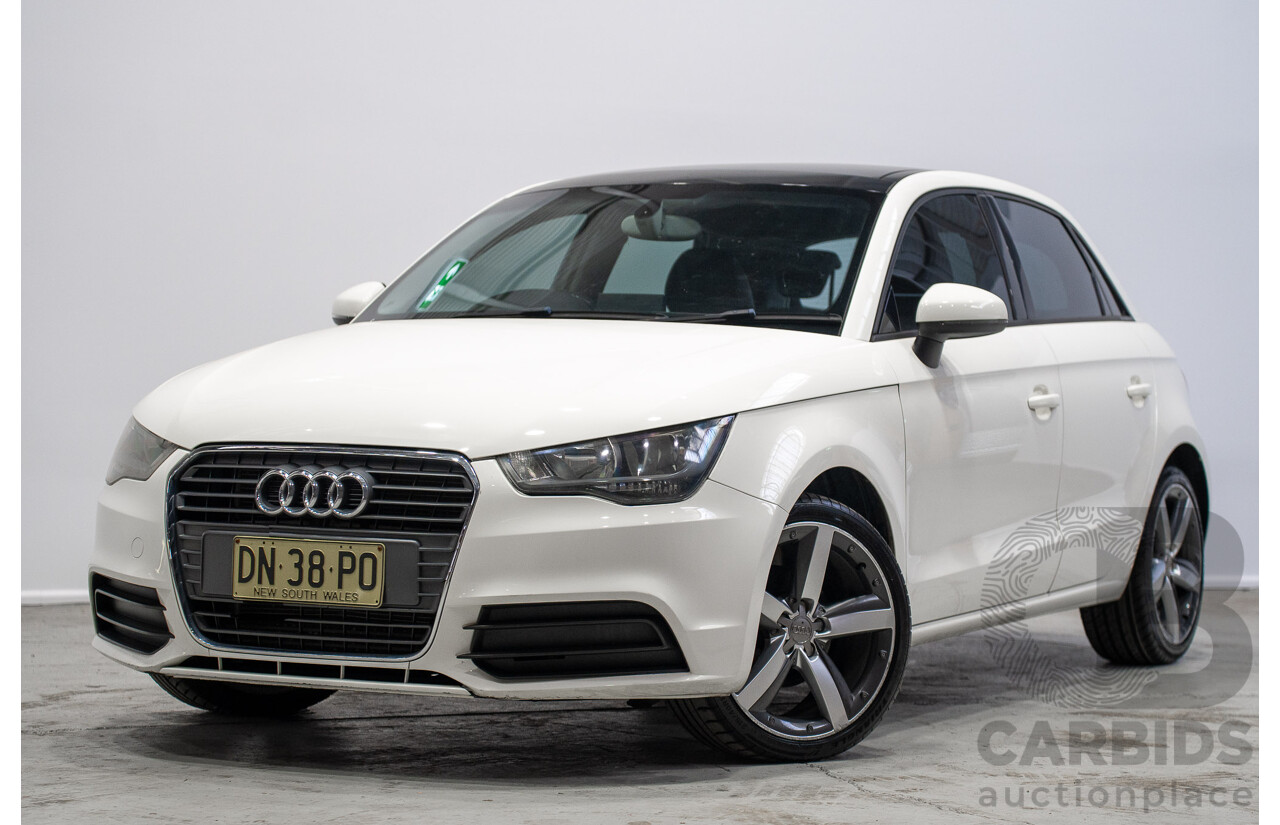 01/2013 Audi A1 1.6 TDI Attraction 8X 3d Hatchback White Turbo Diesel 1.6L