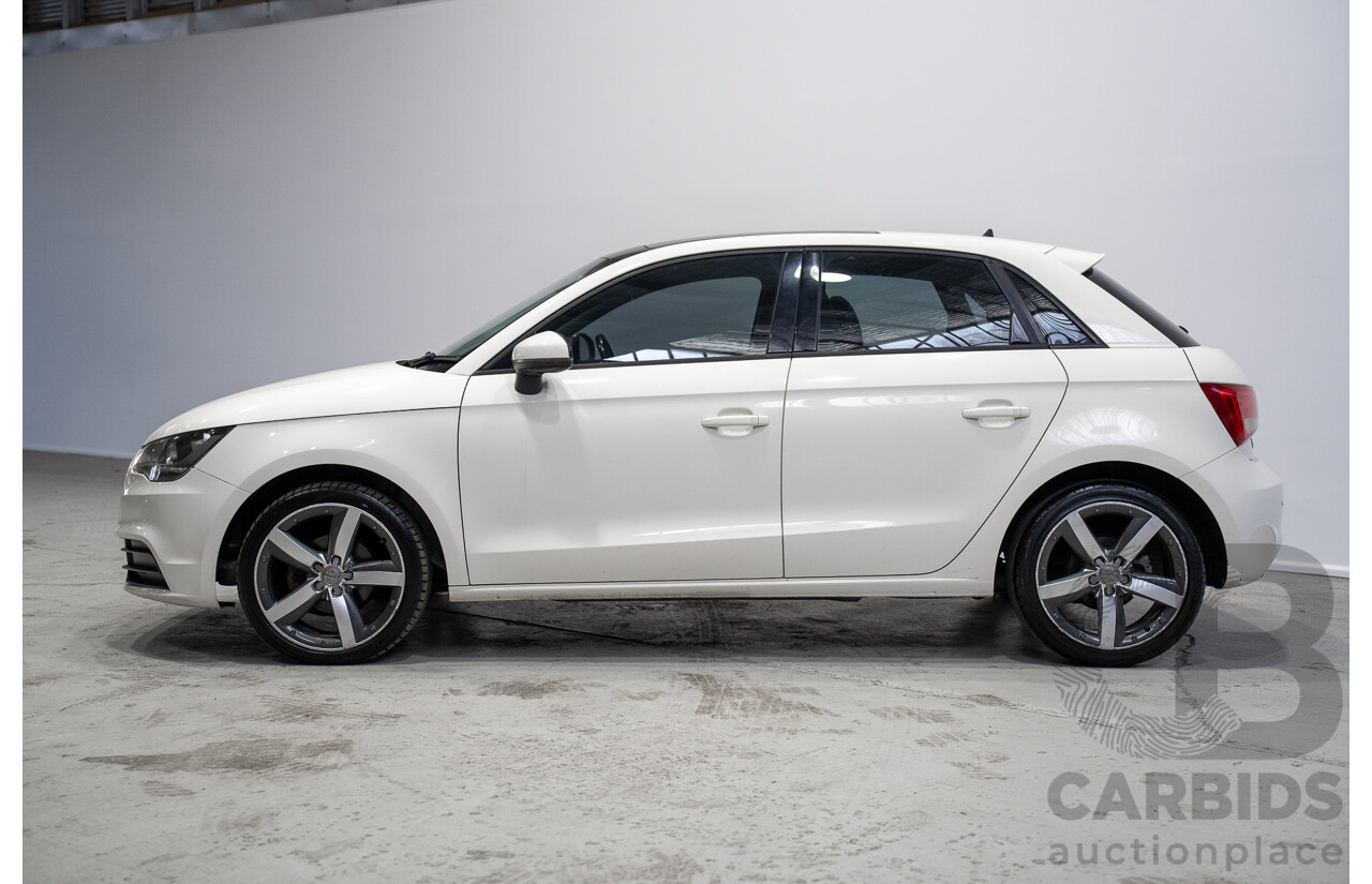 01/2013 Audi A1 1.6 TDI Attraction 8X 3d Hatchback White Turbo Diesel 1.6L