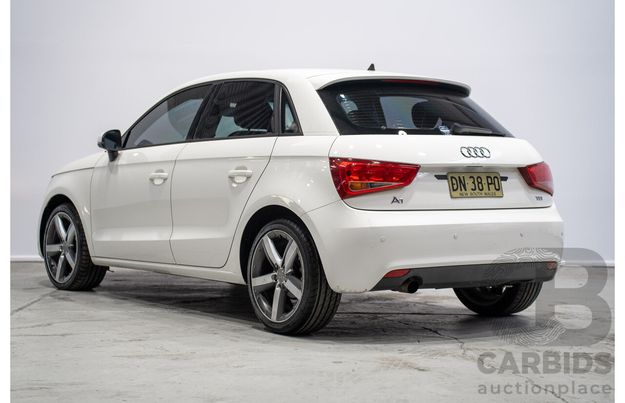 01/2013 Audi A1 1.6 TDI Attraction 8X 3d Hatchback White Turbo Diesel 1.6L