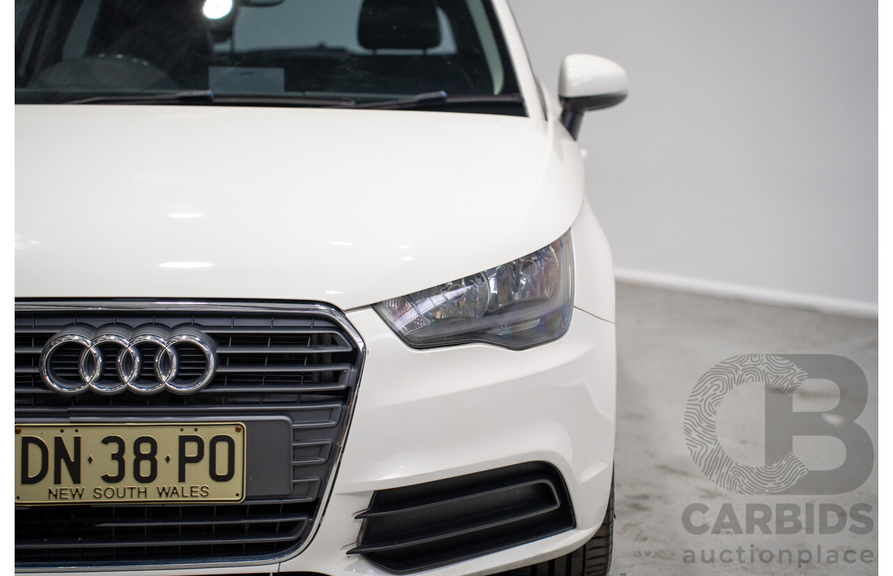 01/2013 Audi A1 1.6 TDI Attraction 8X 3d Hatchback White Turbo Diesel 1.6L