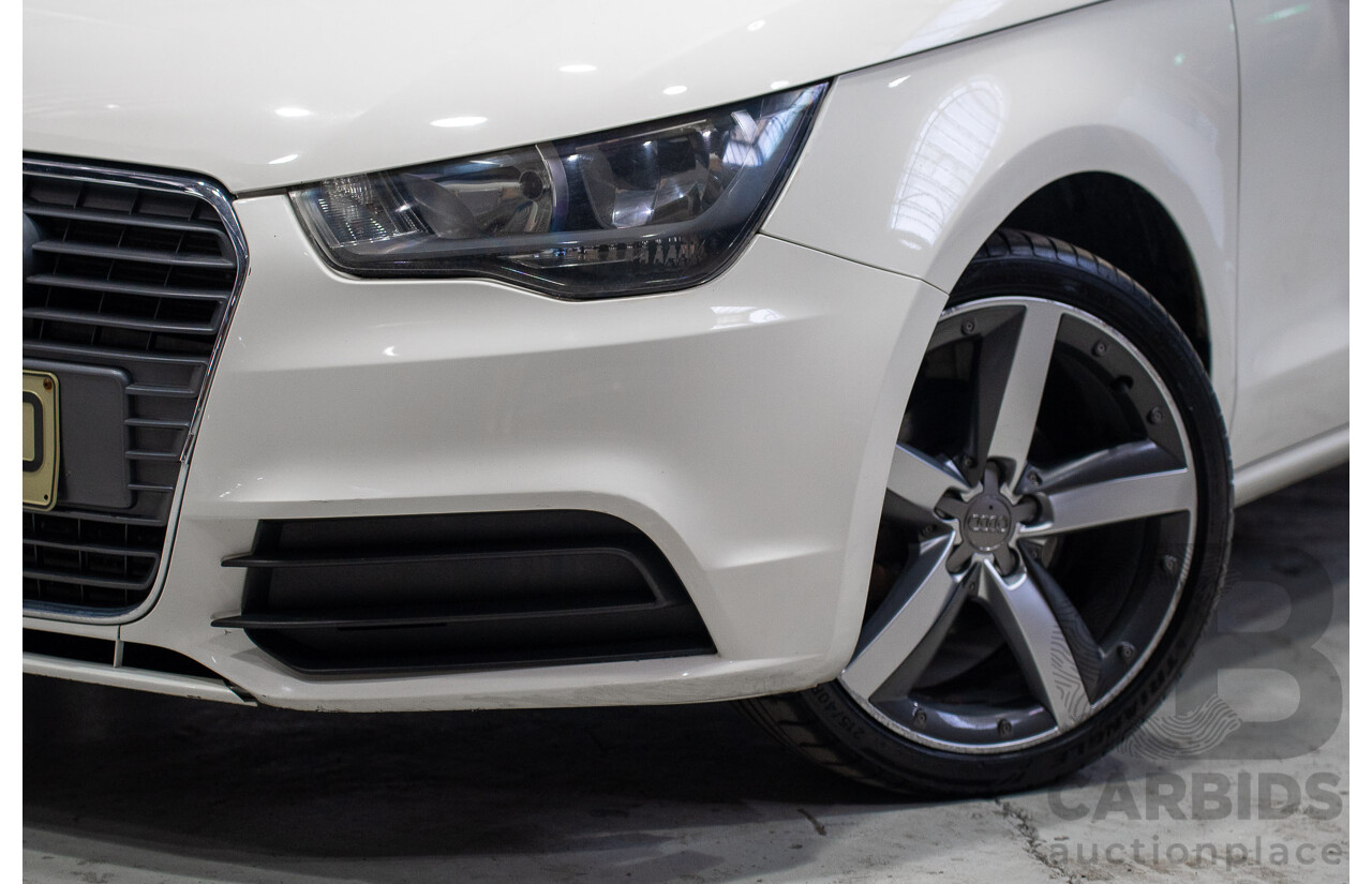 01/2013 Audi A1 1.6 TDI Attraction 8X 3d Hatchback White Turbo Diesel 1.6L