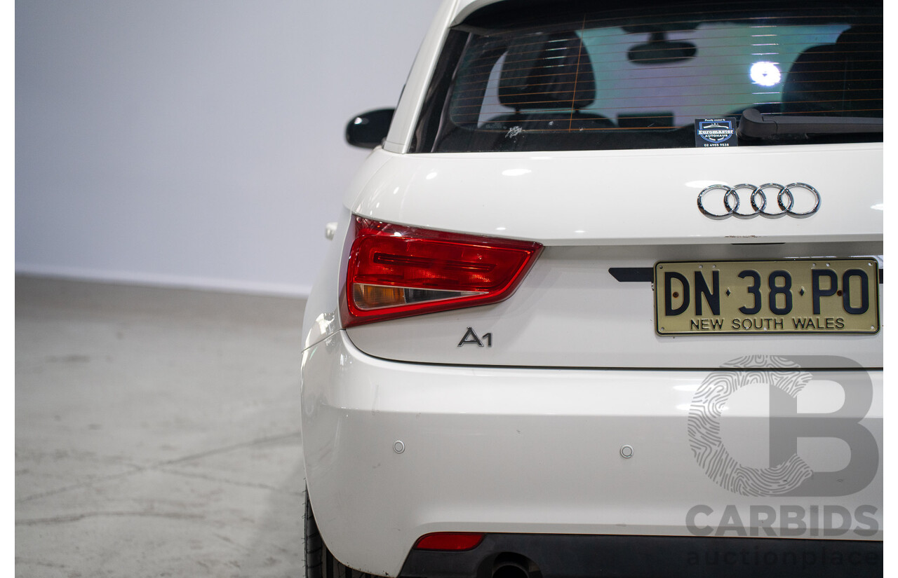 01/2013 Audi A1 1.6 TDI Attraction 8X 3d Hatchback White Turbo Diesel 1.6L