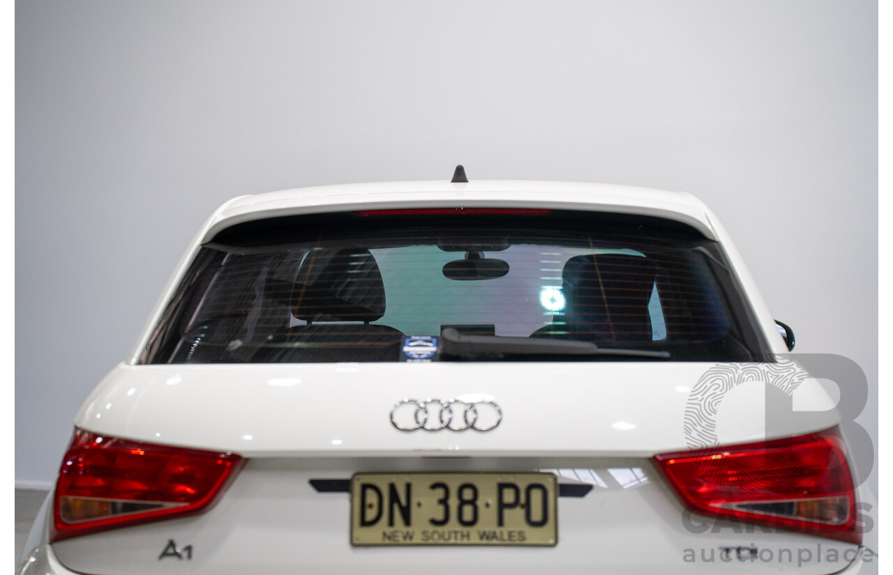 01/2013 Audi A1 1.6 TDI Attraction 8X 3d Hatchback White Turbo Diesel 1.6L