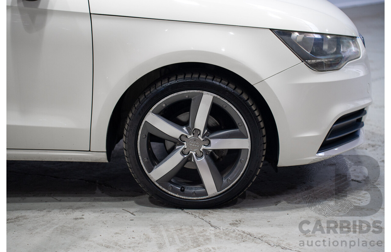 01/2013 Audi A1 1.6 TDI Attraction 8X 3d Hatchback White Turbo Diesel 1.6L