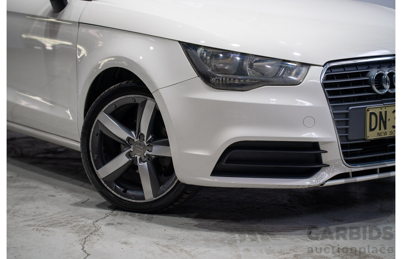 01/2013 Audi A1 1.6 TDI Attraction 8X 3d Hatchback White Turbo Diesel 1.6L