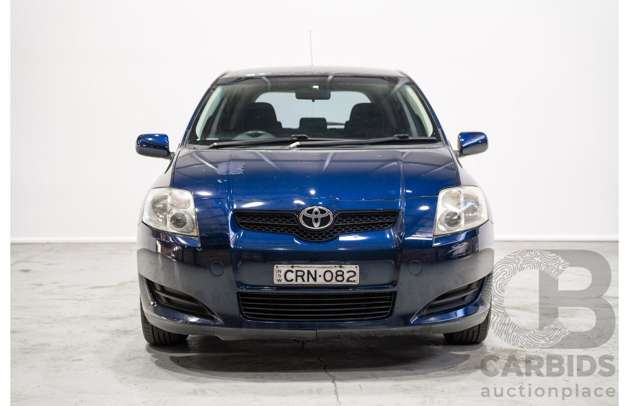09/2008 Toyota Corolla Ascent ZRE152R 5d Hatchback Blue 1.8L