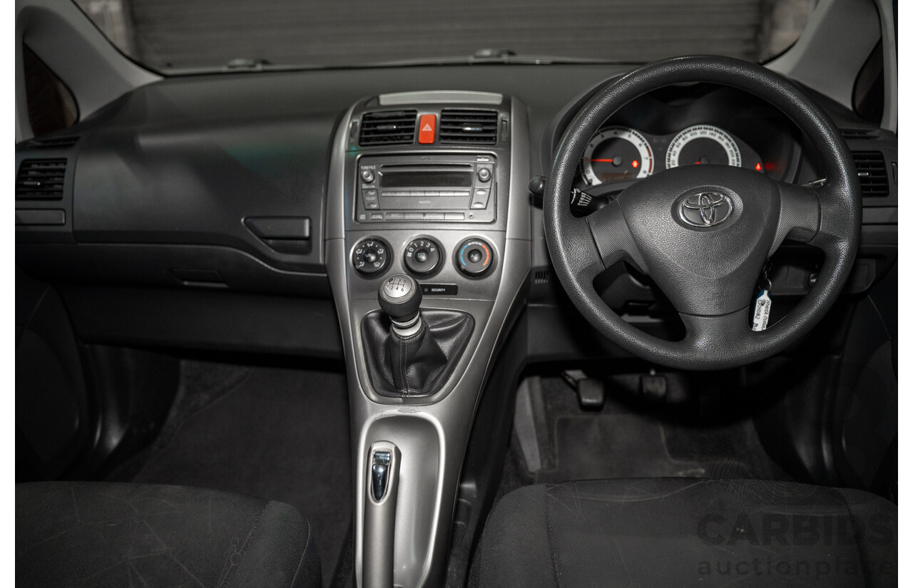 09/2008 Toyota Corolla Ascent ZRE152R 5d Hatchback Blue 1.8L
