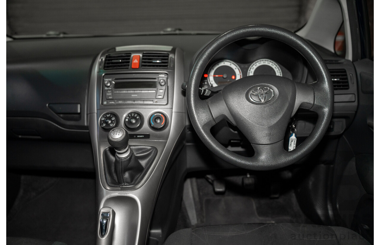 09/2008 Toyota Corolla Ascent ZRE152R 5d Hatchback Blue 1.8L