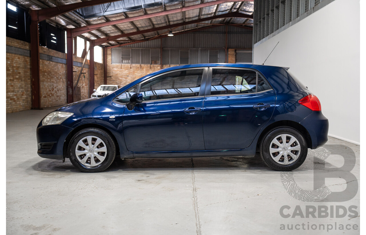 09/2008 Toyota Corolla Ascent ZRE152R 5d Hatchback Blue 1.8L