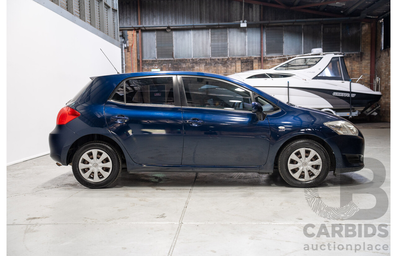 09/2008 Toyota Corolla Ascent ZRE152R 5d Hatchback Blue 1.8L