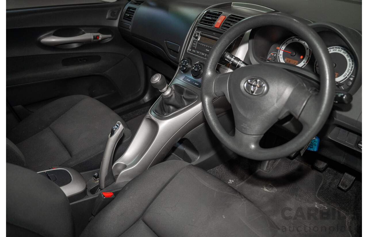 09/2008 Toyota Corolla Ascent ZRE152R 5d Hatchback Blue 1.8L