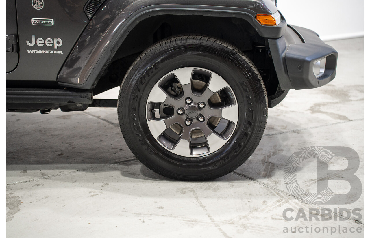 08/2020 Jeep Wrangler Overland (4x4) JL MY20 2d Grey 3.6L