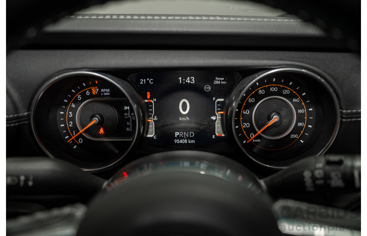 08/2020 Jeep Wrangler Overland (4x4) JL MY20 2d Grey 3.6L