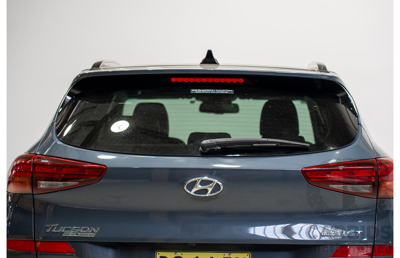 09/2019 Hyundai Tucson Highlander (AWD) TL3 MY20 4d Wagon Blue Turbo 1.6L