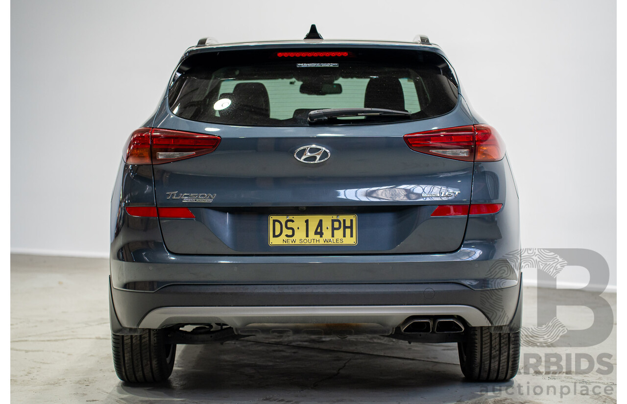 09/2019 Hyundai Tucson Highlander (AWD) TL3 MY20 4d Wagon Blue Turbo 1.6L