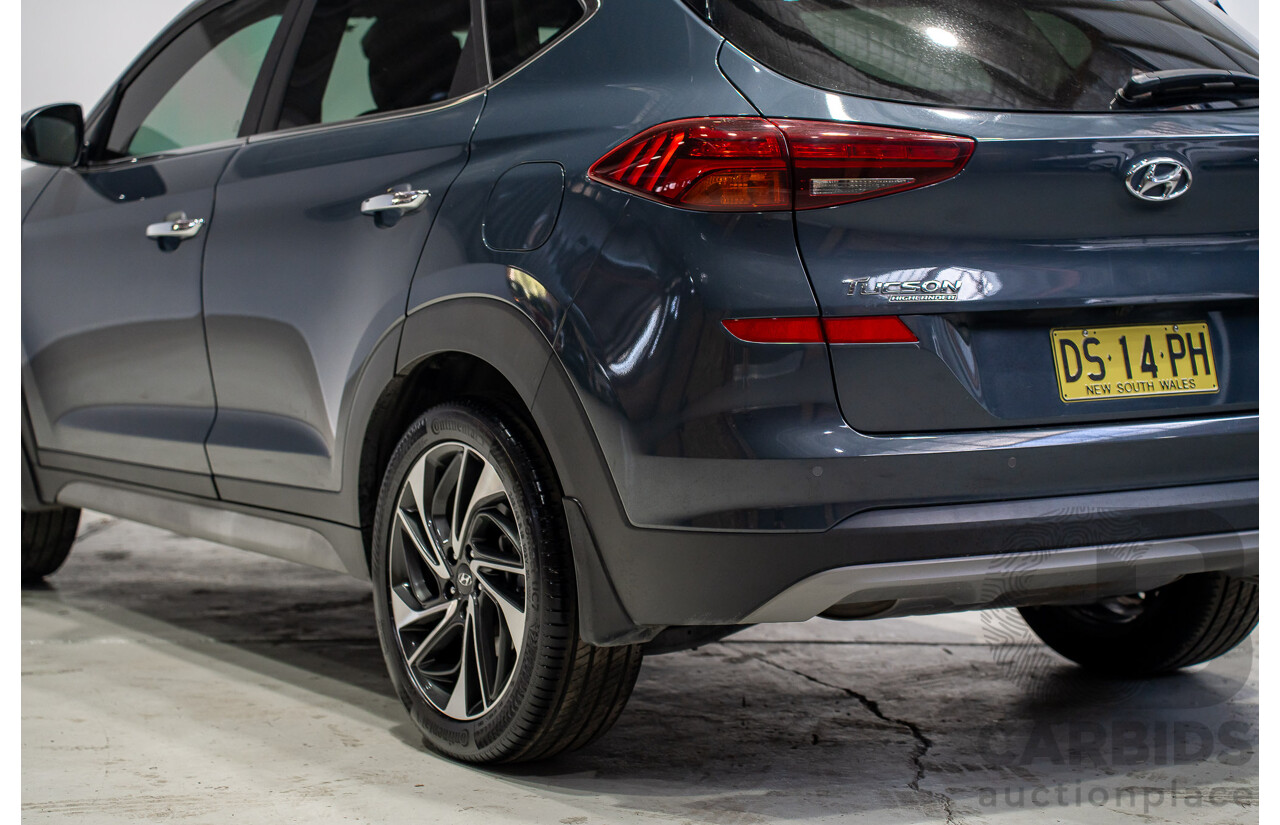 09/2019 Hyundai Tucson Highlander (AWD) TL3 MY20 4d Wagon Blue Turbo 1.6L
