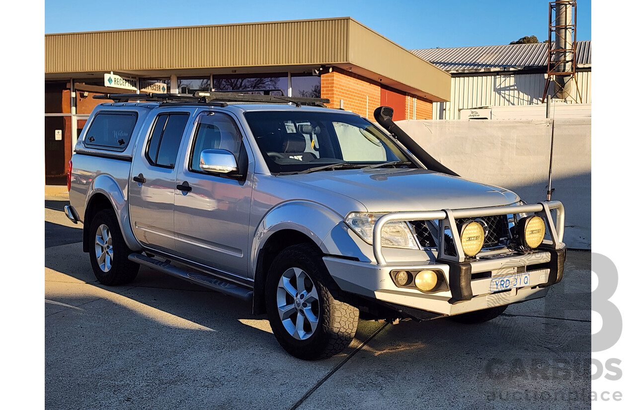 07/2010 Nissan Navara ST-X (4x4) D40 SERIES 4 Dual Cab P/Up Silver 2.5L